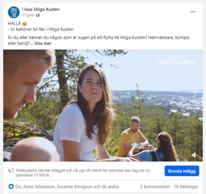 facebook film spridning