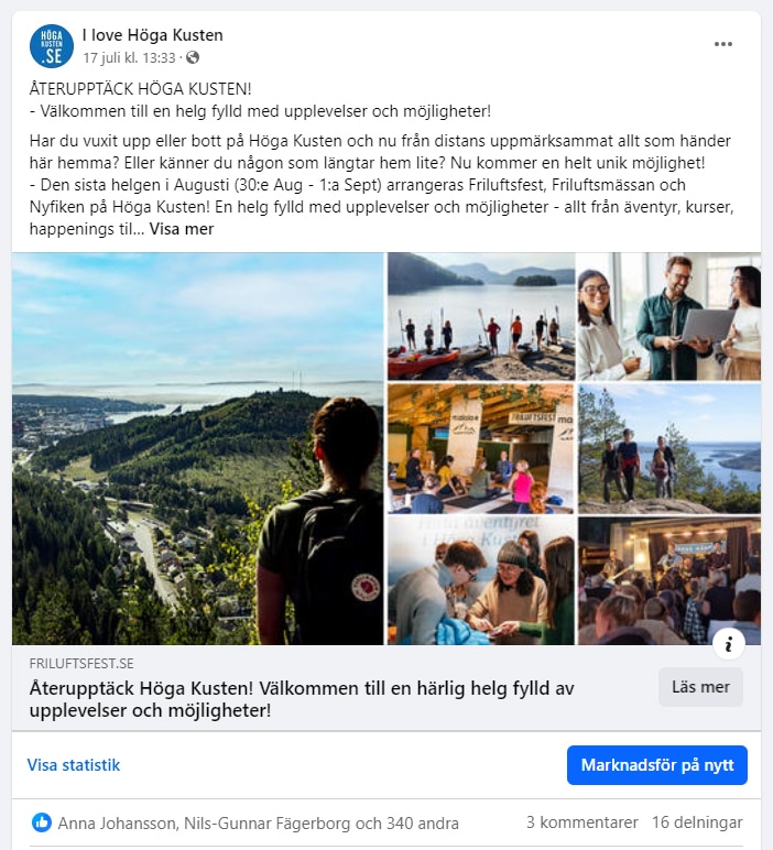 facebook post i love höga kusten